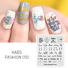 Kads Nail Art Template 36 Designs Chinese Style Ink-Painting Wordart Image Template Nail Stamping Plate Nail Art Stencils