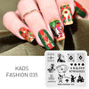 Kads 23 Design Halloween Flower Nail Stamping Plates Nail Printing Stamping Template Nail Art Stencils For Manicure Print Nails