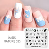 Kads Nail Art Template 36 Designs Chinese Style Ink-Painting Wordart Image Template Nail Stamping Plate Nail Art Stencils