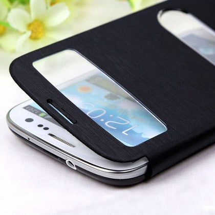 Asuwish Flip Cover Leather Case For Samsung Galaxy S3 Galaxys3 Neo Duos S3 S 3 GT I9300 I9301 I9301i I9300i GT-I9300 Phone Cases