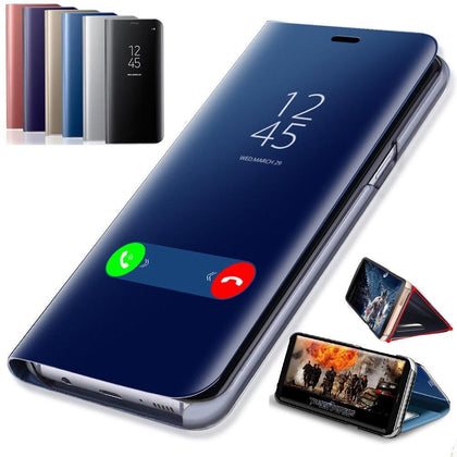 ZNP Clear View Smart Mirror Flip Case For Samsung Galaxy S9 S8 Plus S7 S6 Edge Phone Cover For Samsung Note 8 A3 A5 A7 A8 Case