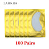 25/50/100 Pairs/Lot Patches For Eyelash Extension Under Eye Pads Paper Patches Pink Lint Free Stickers For False Eyelashes