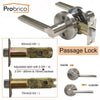 Probrico Stainless Steel Entrance/Privcy/Passage Door Lock Satin Nickel Door Knob Door Handle Dl1637Sn