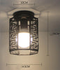 Vintage Ceiling Lights Lustre Luminaria Led Ceiling Lamp Loft Iron Cage Fixtures Abajur Home Lighting Plafonnier For Living Room