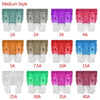 Areyourshop Fuse Medium Blade Style Audio/Car/Rv/Boat Truck Motor Amp Ato/Atc 1A 2A 3A 4A 5A 7.5A 10A 15A 20A 30A 35A 40A