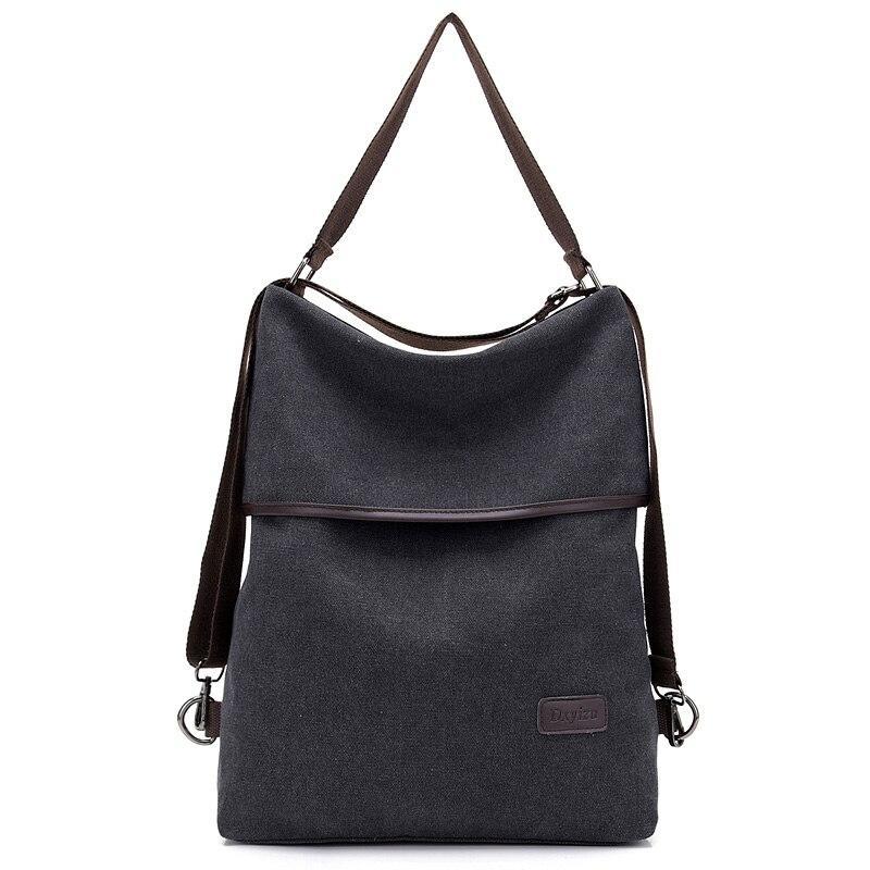 Fashion Women Backpack Simple Canvas Backpack Large Capacity Bookbag Waterproof Anti Theft Travel Backpack Mochilas Mujer 2018