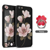 360 Degree Full Cover Case For Iphone 8 Case Flower Cover Bumper For Iphone 6 6S 7 8 Plus X Shockproof Fundas 3D Relief Coques