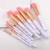 Fld 10 Pcs/ 8 Pcs Professional Makeup Brush Set Tools Powder Foundation Eyeshadow Lip Eyeliner Blush Marble Face Makeup Brushes