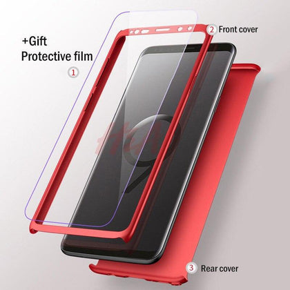 H&A 360 Full Cover Case For Samsung Galaxy S9 S8 Note 9 8 Phone Cases For Galaxy S7 S6 Edge Note 9 Shockproof Protective Case