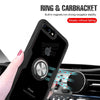 Luxury Silicone Soft Bumper Case On For Iphone 8 6 6S 7 Plus Car Holder Ring Case For Iphone X Xr Xs Max Shockproof Phone Case