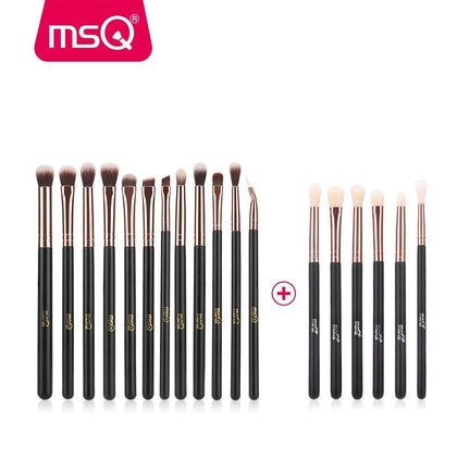 MSQ 6pcs/12pcs/18pcs Professional Eye Makeup Brushes Set Eyeshadow Blending Make Up Brushes Soft Synthetic Hair pincel maquiagem