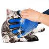 Nicrew Cat Grooming Glove For Cats Wool Glove Pet Hair Deshedding Brush Comb Glove For Pet Dog Cleaning Massage Glove For Animal (Blue M)