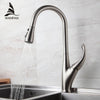 Kitchen Faucets Silver Single Handle Pull Out Kitchen Tap Single Hole Handle Swivel 360 Degree Water Mixer Tap Mixer Tap 866001
