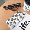 Luxury Cute Cartoon Bear Soft Phone Case For Iphone X Xr Xs Max For Iphone 6 6S 7 8 Plus Silicone Wrist Strap Holder Cover Coque