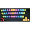 Noyokere Hot Sale Backlight Pbt 37Keys Double Shot Translucidus Backlight Backlit Rainbow Keycaps For Mechanical Keyboard