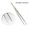 1 Pcs Eyelashes Tweezers Stainless Steel Superhard Tweezers High Precision Anti-Static Tweezers For Eyelash Extensions