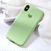 Silicone Phone Case For Iphone X Xr Xs Max 6 6S 7 8 Plus Case Cover Heart Pattern Elasticity Silicon Cases