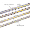 5M 12V Ip65 Waterproof  Ip20 2835 Non Waterproof Flexible Light Led Strip Tape  240Led/M  Showcase Led More Bright  Warm White