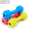 Dog Toy Pet Chew Rubber Bell Squeaky Sound Toys For Dog Funny Games Interactive Pacifier Bone Doggy Toy Dog Production