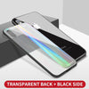 Ihaitun Luxury Laser Glass Case For Iphone Xs Max Xr X Cases Ultra Thin Transparent Back Glass Cover For Iphone Xs Max Soft Edge