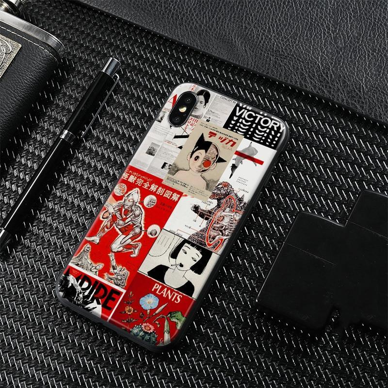 Japanese Anime Poster Art Collage Coque Soft Silicone Tpu Phone Case For Apple Iphone 5 5S Se 6 6S 7 8 Plus X Xr Xs Max