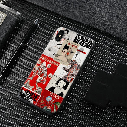 Japanese Anime Poster Art Collage Coque Soft Silicone TPU Phone Case For Apple iPhone 5 5s Se 6 6s 7 8 Plus X XR XS MAX