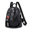 Minimalism Female Backpack Pu Leather Youth Women Bagpack Beautiful Fashion Girl Casual Rucksacks Lady Shoulder Bag 2019 New