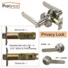 Probrico Stainless Steel Entrance/Privcy/Passage Door Lock Brushed Nickel Door Knob Door Handle Dl8606Sn