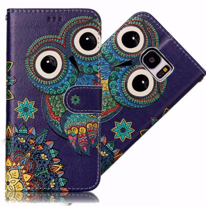 COATUNCLE Flip Leather Case sFor Fundas Samsung Galaxy S7 Edge case For coque Samsung S7 3D Relief Wallet Cover Stand Phone Case