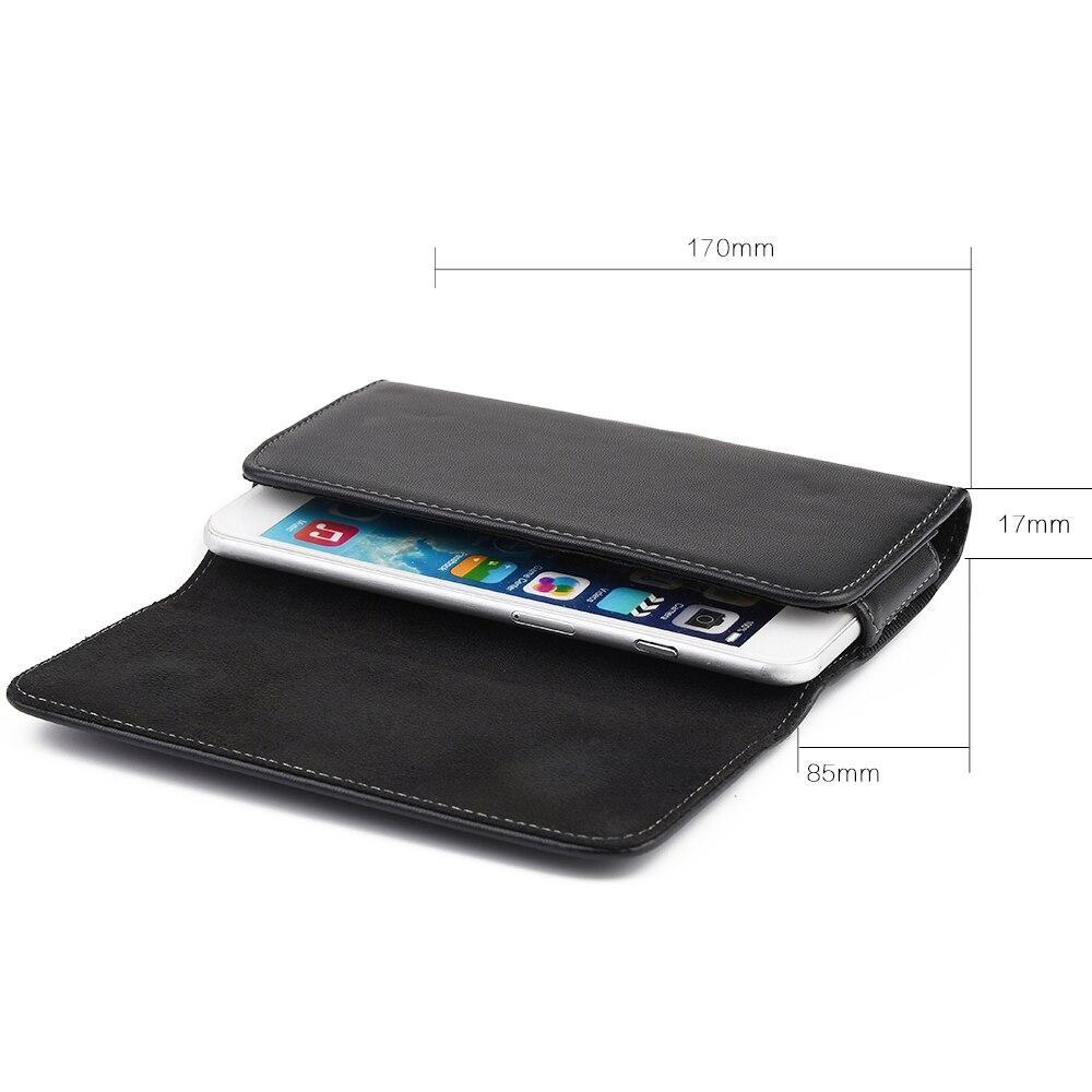 Universal Phone Pouch Cover Belt Clip Holster Leather Phone Case For Iphone Samsung Xiaomi Huawei Zte Mobile Phone Waist Bag