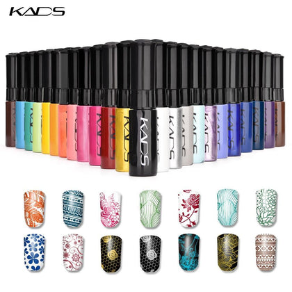 KADS Stamp polish 1 Bottle/LOT Nail Polish & stamping polish nail art 31 colors Optional 10g Stamping Polish Gel Nails Lacquer