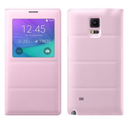 YKSPACE Classic View Window Flip PU Leather Case Cover for Samsung Galaxy Note 4 Cases i9500 High quality