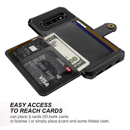 for Samsung Galaxy S10 Plus S10e Note 9 Credit Card Case PU Leather Flip Wallet Photo Holder Hard Back Cover For Galaxy S10 Plus