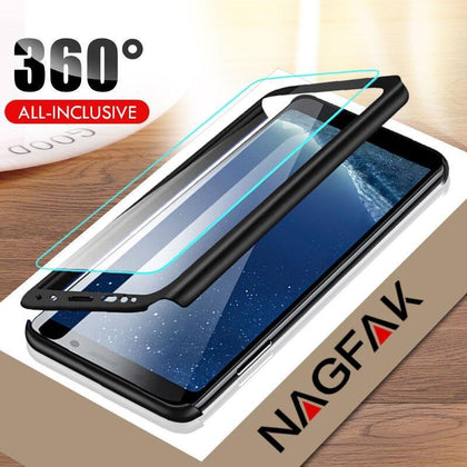 Luxury 360 Degree Full Protection Phone Cases For Samsung Galaxy S8 S9 Plus Plastic Case For Samsung S9 Note 8 9 S8 Cover Case
