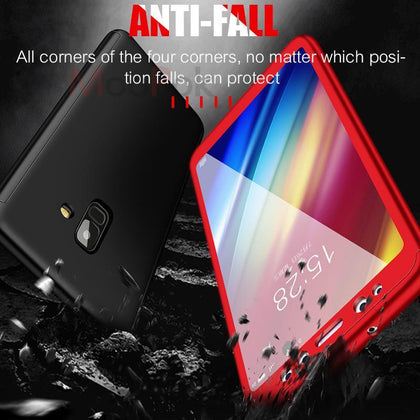 Luxury 360 Full Protection Cover Cases For Samsung Galaxy A3 A5 A7 2017 Phone Case For Samsung J4 Plus J6 J8 A6 A7 A8 2018 Case