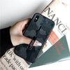 Cool Army Green Camouflage Phone Cases For Iphone Xr Xs Max 6S 7 8Plus Tempered Glass Finger Ring Hide Kickstand Retro Back Cove