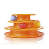 Top Quality Funny Cat Pet Toy Cat Toys Intelligence Triple Play Disc Cat Toy Balls Ball Toys Pets Green Orange