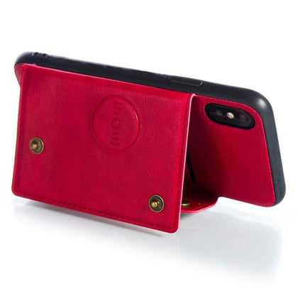 Kisstop New Quality PU Leather Case For iPhone X 6 6s 7 8 Plus XS Multi Card Holders Phone Cases For iPhone XS Max XR 10 Cover