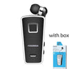 Newest Fineblue F970 Portable Wireless Bluetooth Neck Clip On Telescopic Type Business Sport Stereo Earphone Vibration Wear Clip