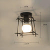 Ceiling Lights Minimalist Retro Ceiling Lamp Glass E27 Industrial Decor  Lamps For Living Room Home Lighting Lustre Luminaria