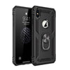 Shockproof Armor Kickstand Phone Case For Iphone Xr Xs Max X 6 6S 7 8 Plus Finger Magnetic Ring Holder Anti-Fall Soft Edge Cover