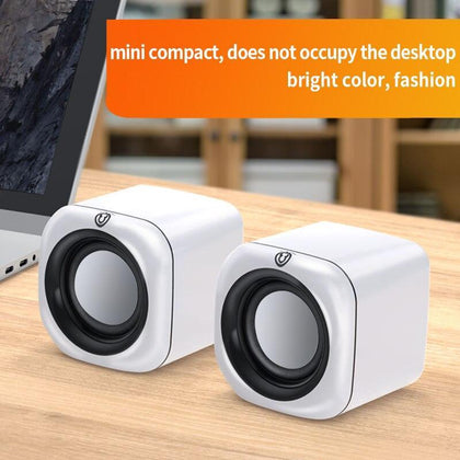 Portable Mini Speaker Stereo Music Surround Loudspeaker Sound System Waterproof USB Speakers For Computer Desktop PC Laptop 