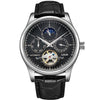 Relojes Hombre Lige Brand Men Watches Automatic Mechanical Watch Tourbillon Sport Clock Leather Casual Business Retro Wristwatch