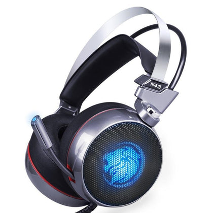 ZOP N43 Stereo Gaming Headset 7.1 Virtual Surround Bass Gaming Earphone Headphone with Mic LED Light for Computer PC Gamer