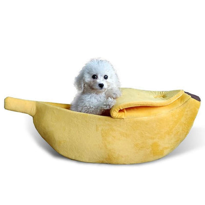 Pet New Design Practical And Durable Banana-Shaped Cat Dog Bed House Winter Warm Cat Nest Comfortable And Breathable Dog Cat Nes