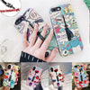 Axbety Silicon Ring Case For Iphone 8 7 6S Plus/Xs Max/Xr/Xs Cover Fashion Cute Cartoon Hide Stand Holder Case For Iphone 7 Plus