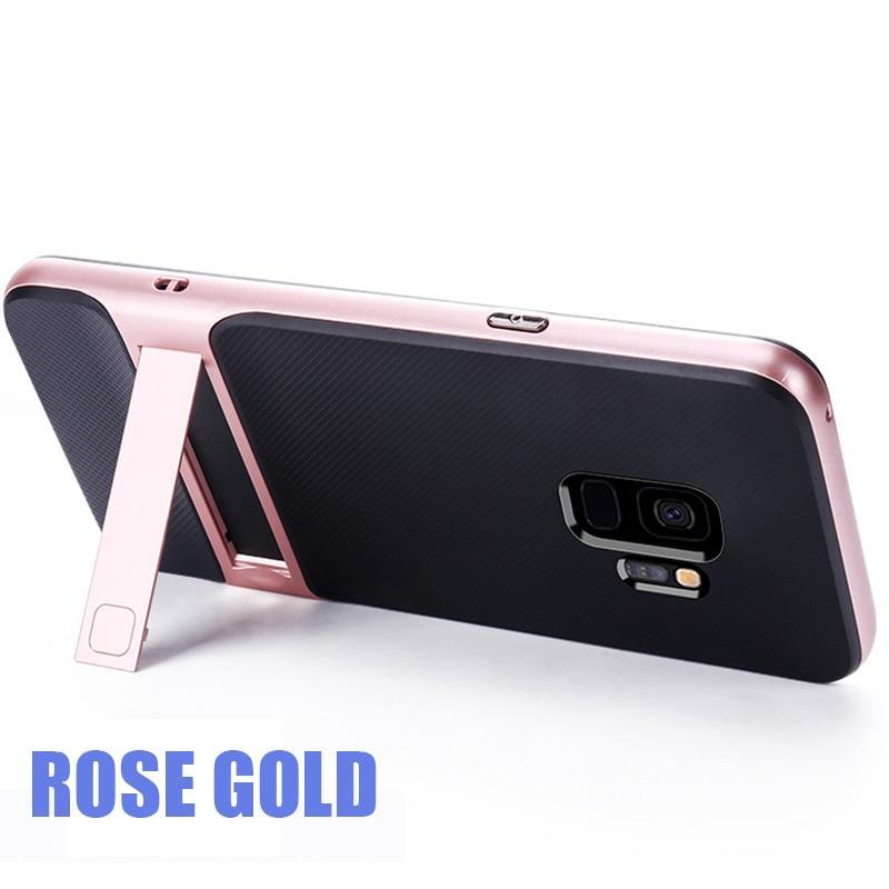 Znp Holder Phone Case For Samsung Galaxy S10 S9 S8 Plus S10E Pc+Tpu Stand Full Cover Cases For Samsung Note 8 9 S7 S8 S9 Case