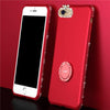 Ranipobo For Iphone 6 6S Case For Iphone 7 8 Plus X Soft Cases Bling Diamond Rhinestone Cover Finger Ring Holder Stand Case