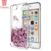 Tobebest Sfor Apple Ipod Touch 5&6 Silicone Case Dynamic Glitter Liquid Quicksand Lovely Heart Bling Tpu Cover For Ipod Touch 6