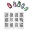 Kads Fashion Design Nail Stamping Plates Nail Art Stamp Template Plate Geometric Image Plate Diy Stamp Nail Stencil Tool Kits